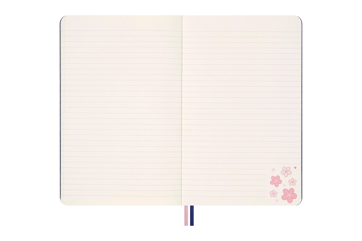 Een Verschijnt 3e week maart - Moleskine Limited Edition Sakura Ruled Hardcover Large Notebook + Gift Box koop je bij Moleskine.nl